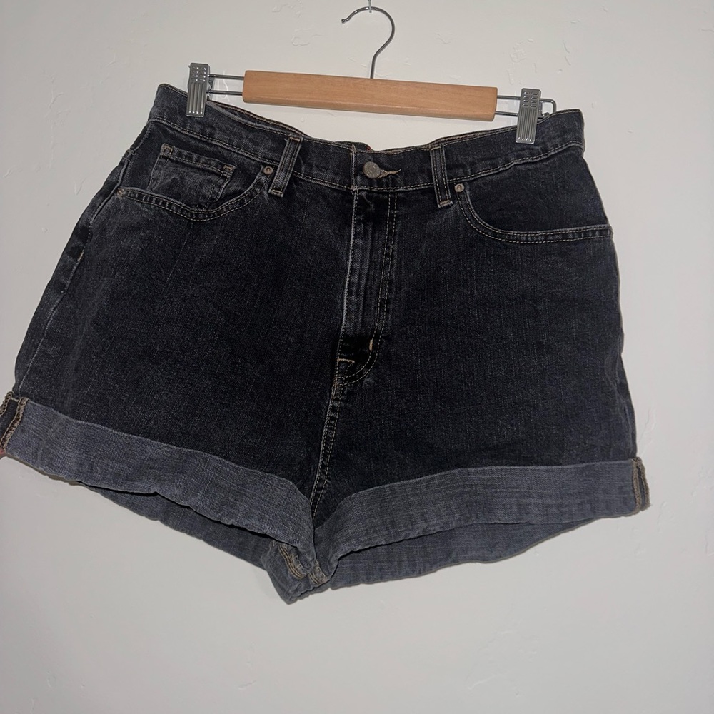Urban Outfitters Mom High-Rise Black Denim shorts